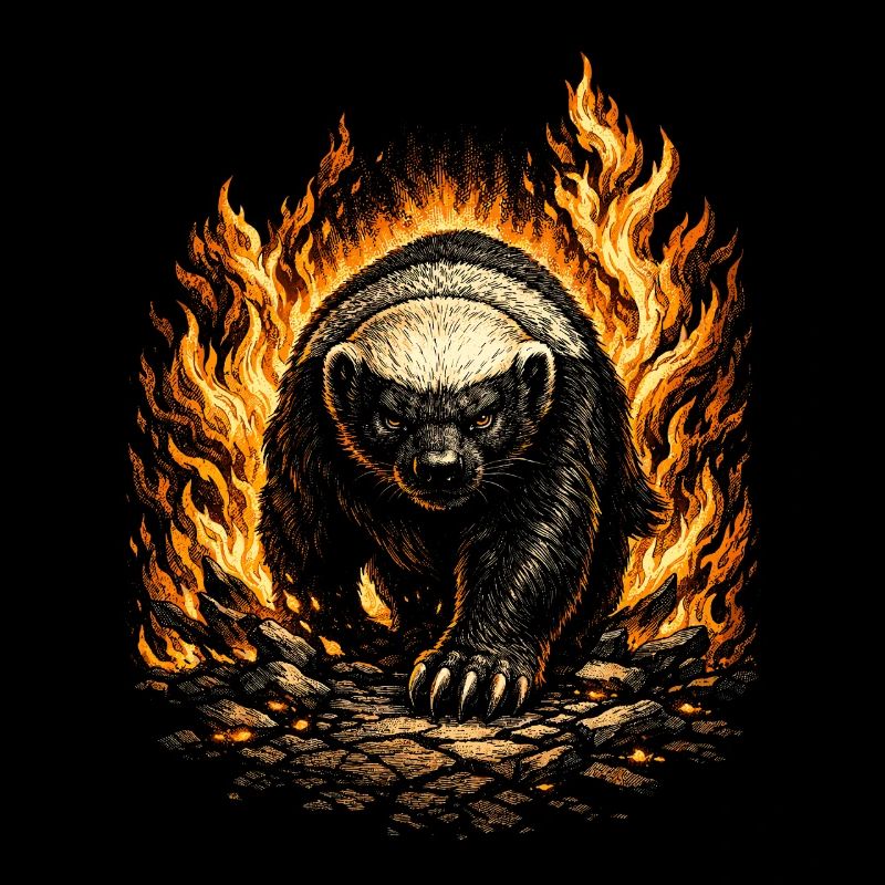 Honigdachs Honey Badger Tier