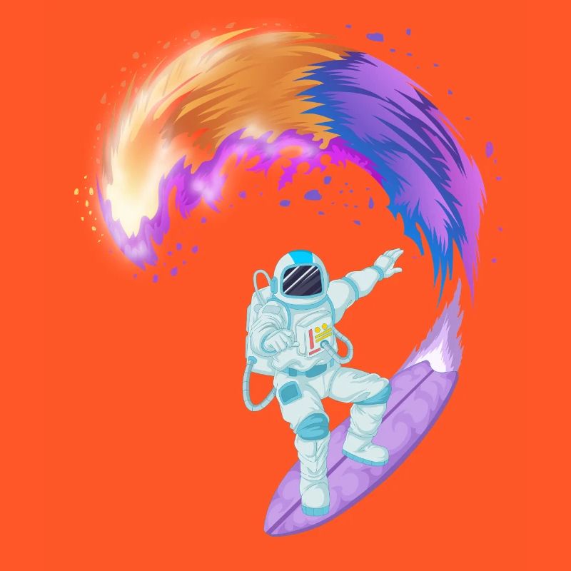 Chemise spatiale de surf d’astronaute