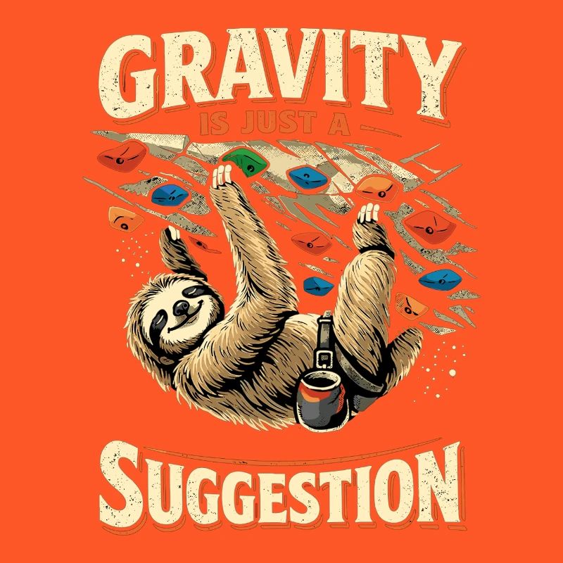 Sloth Bouldering: Gravity Is Just A Suggestion