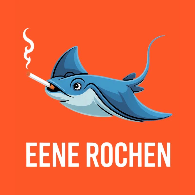 Eene Rochen Raucher Spruch Zigarette Kippe Rauchen