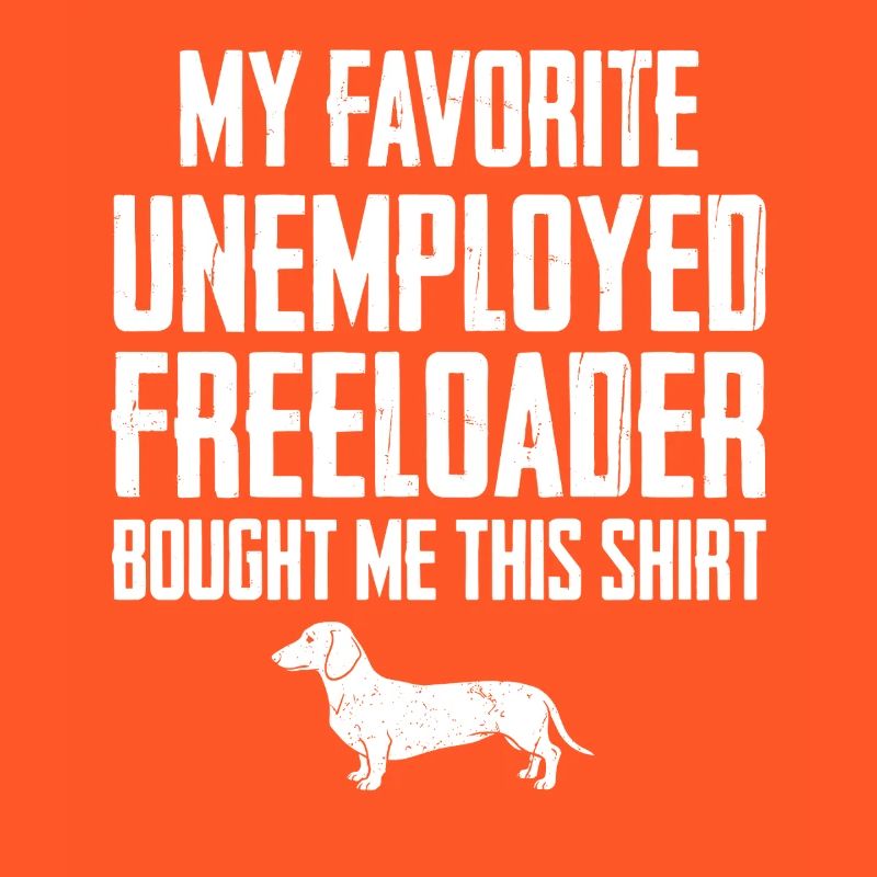 Funny Dachshund Freeloader