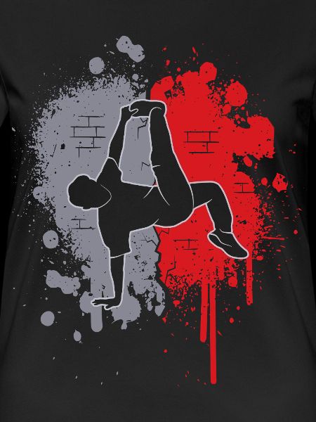 Breakdancing Breakdancer Farbklecks Breakdance