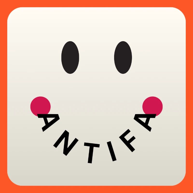 Friendly Antifa Greige | Gradient Design Smile