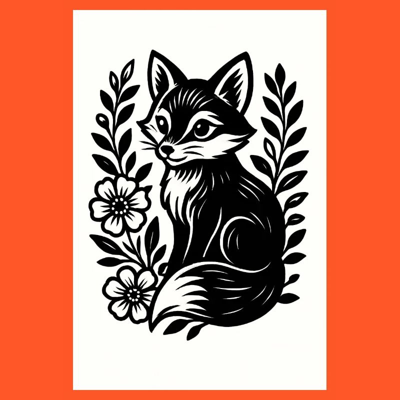 Le Renard dans la danse des fleurs