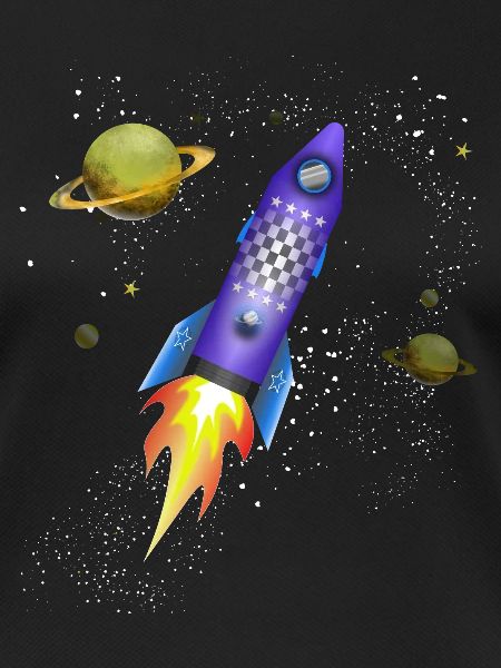 Fusée dans l'espace