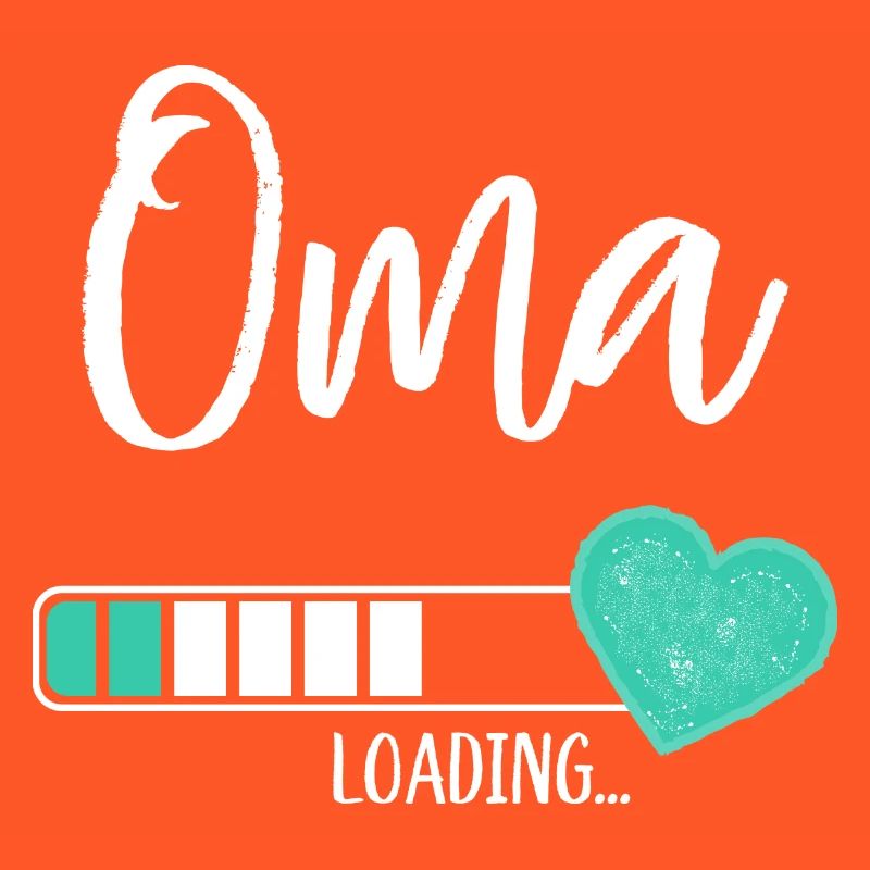 Oma Loading Herz Enkel Junge Werdende Großmutter