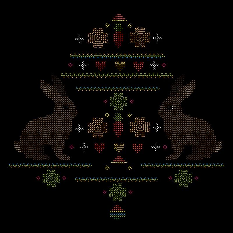 Easter motifs in knitting pattern style for Easter