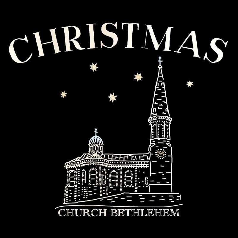 Christmas Church Bethlehem Drawing