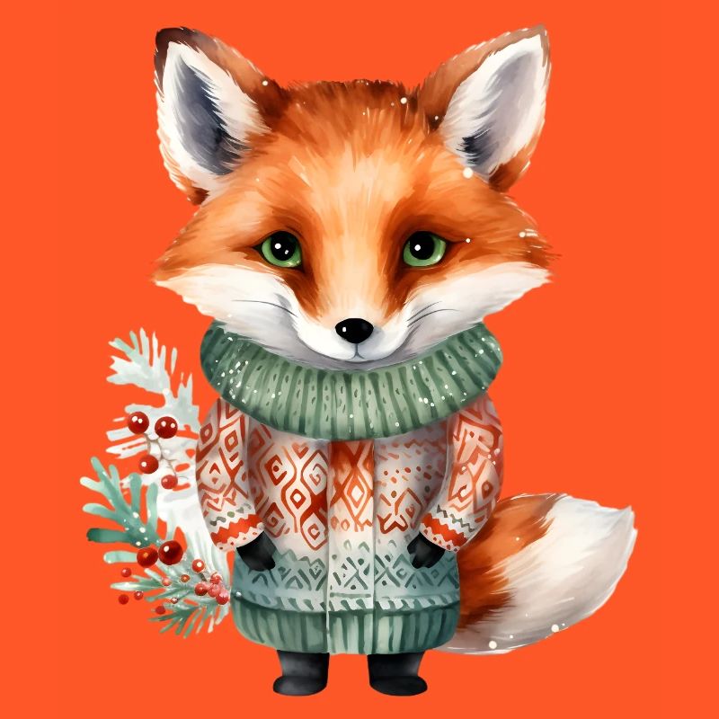 Winterfuchs im Pullover