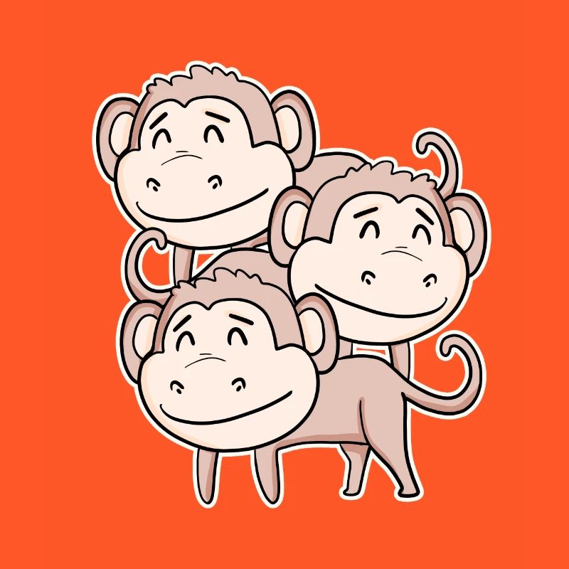 Cute Monkey - Monkey Motif
