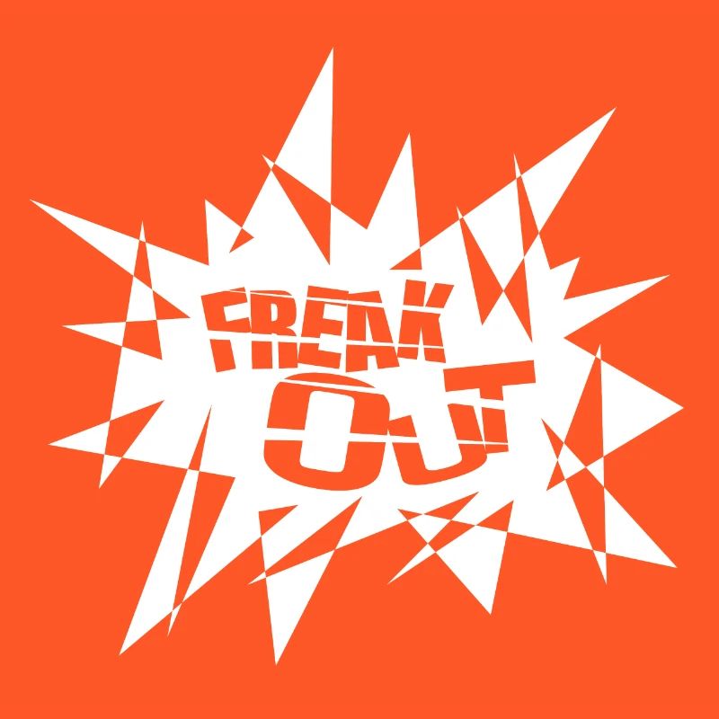 Angular Explosion Burst Text