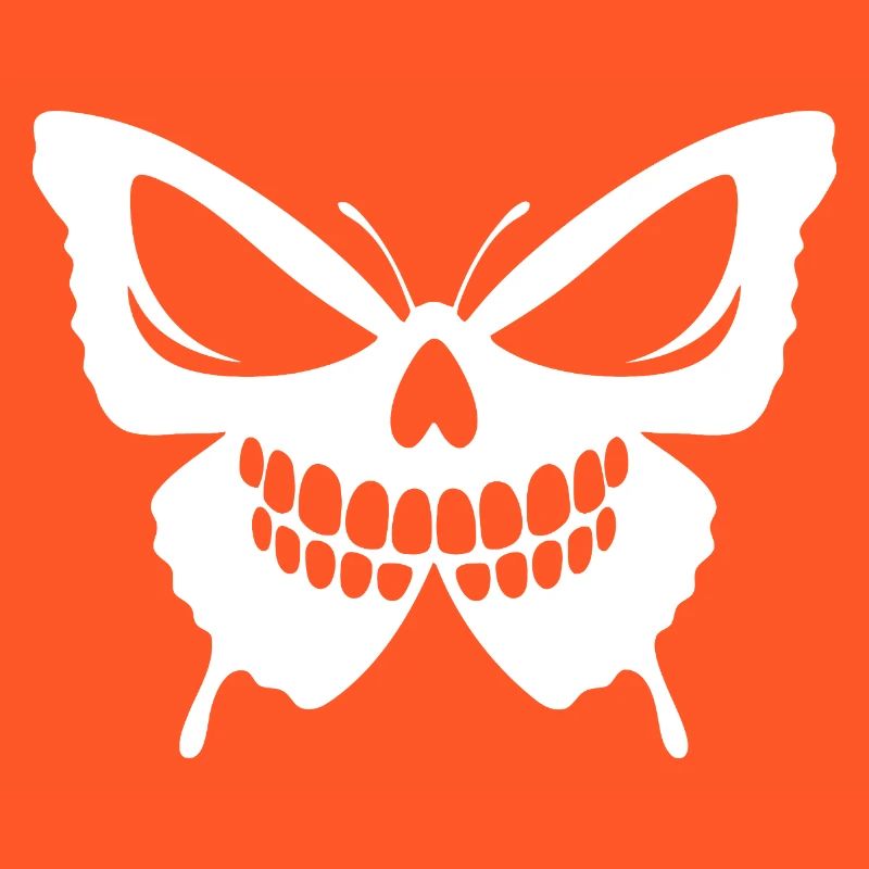 Conception complexe de crâne de papillon