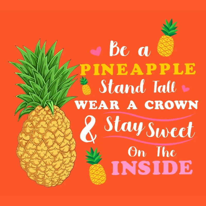 Sei eine Ananas Steh groß Trage eine Krone Bleib süß