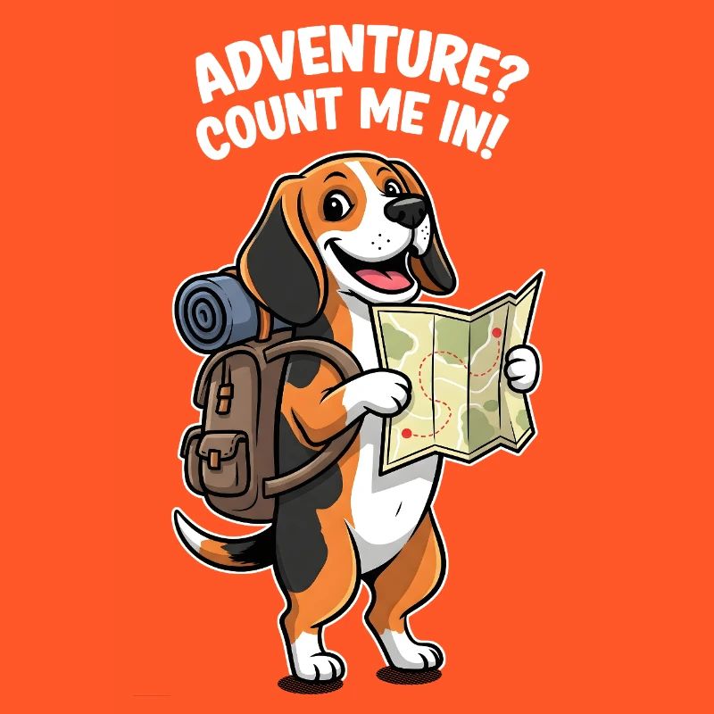 Conception d’aventure Beagle pour les fans de chiens