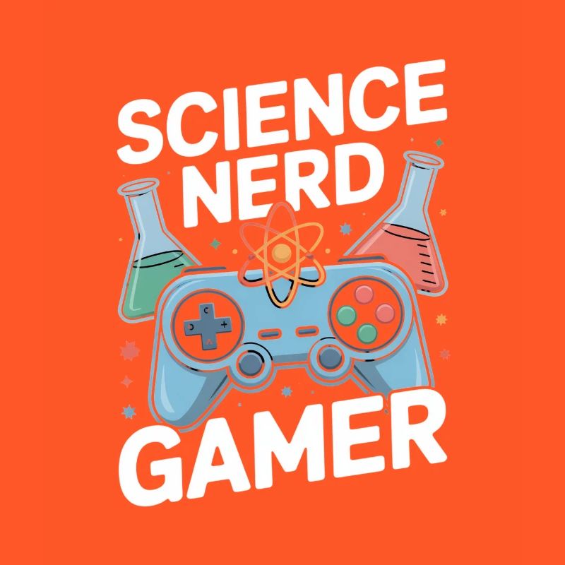 Science Nerd Gamer Controller Chemistry Lab