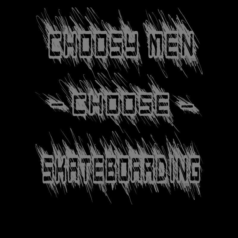 Les hommes difficiles choisissent le skateboard