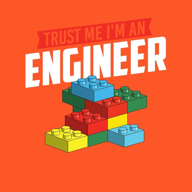 Glaub mir, ich bin ein Ingenieur Brick Builder Block Build