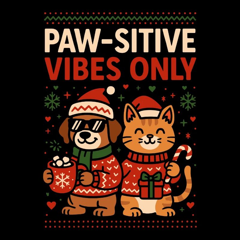 Vibrations pata-pata-sitive Seul chien de Noël Chat
