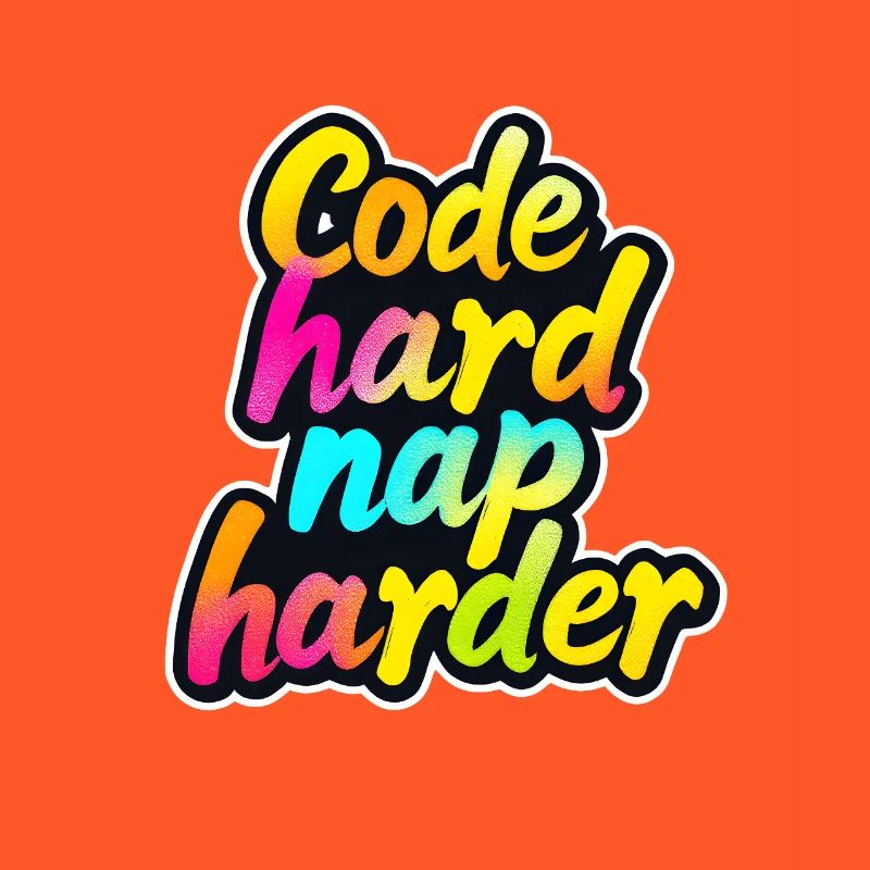 Code Hard Nickerchen Härter Lustiger Programmierer Tee