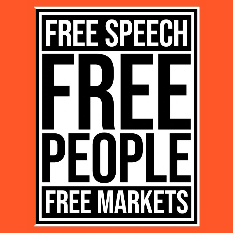 Marché de la liberté d’expression Peuple Libertarian Freedom Logo