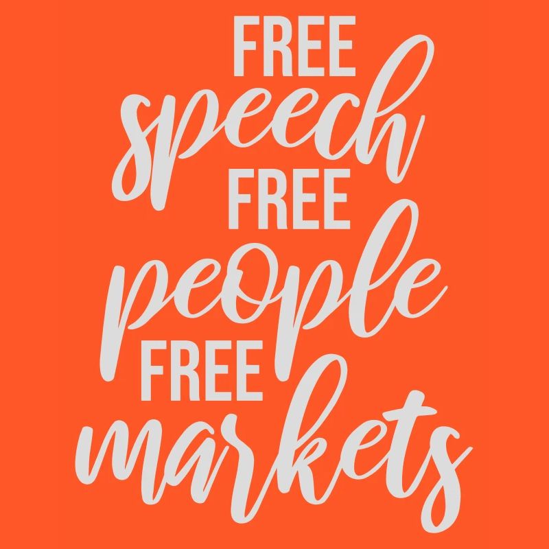 Marché de la liberté d’expression Peuple Libertarian Freedom Logo