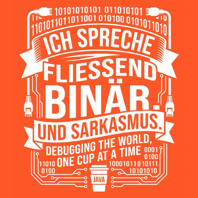 Coding Binärer Kaffee Sarkasmus