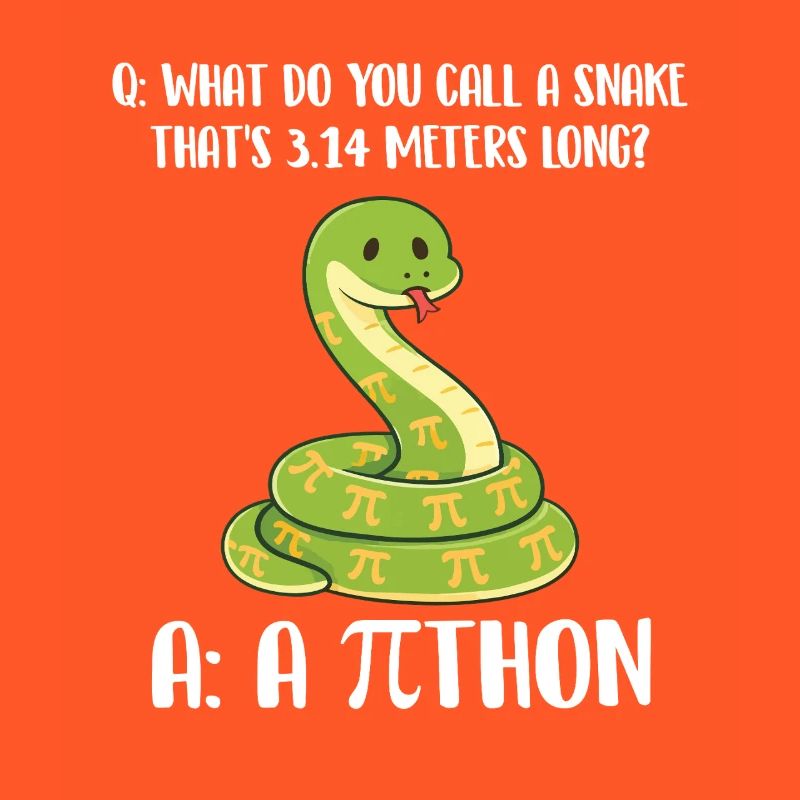 Blague sur le python de Pi Day de 3,14 mètres de long