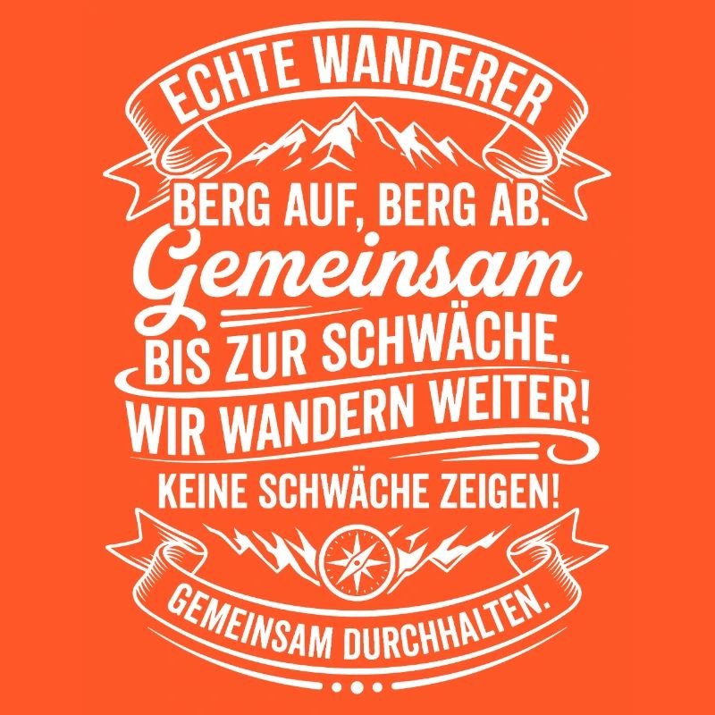 Echte Wanderer Gemeinsam Weiter