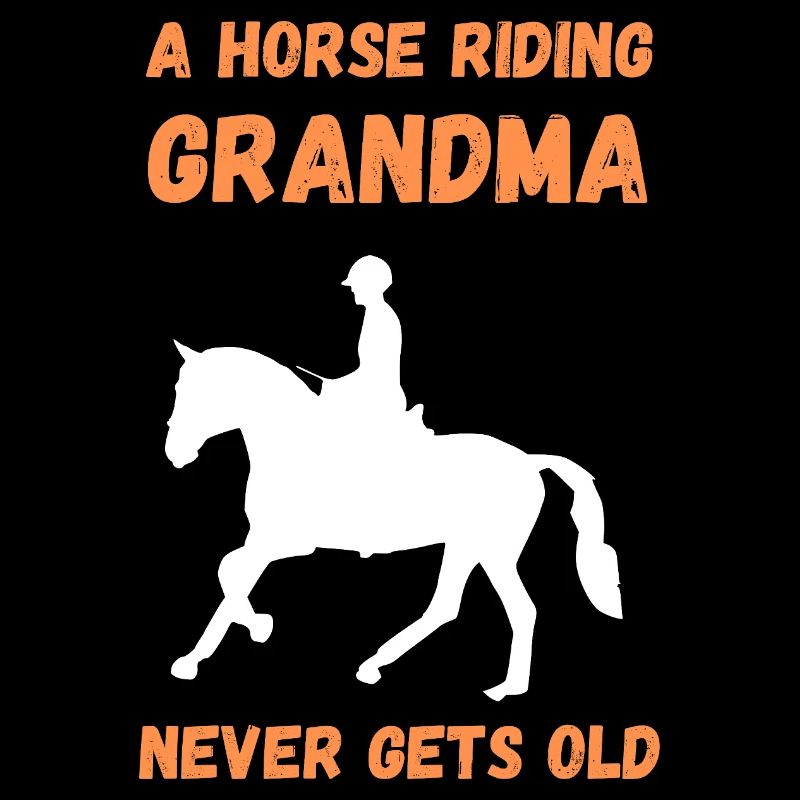 Eine reitende Großmutter