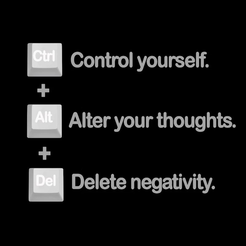 Control Alt Delete Mental Health Positivity