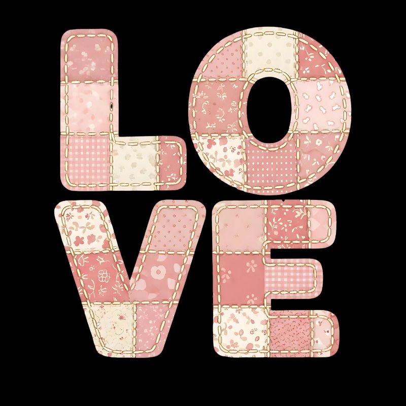 J’adore le design de patchwork rose Trend Design