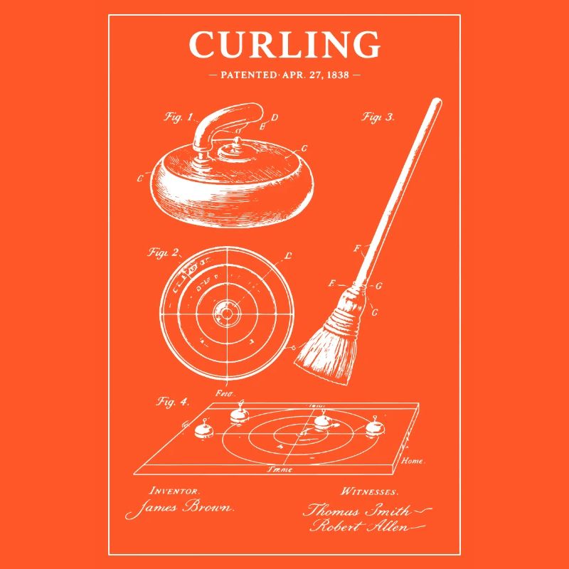 Illustrations de plans de curling