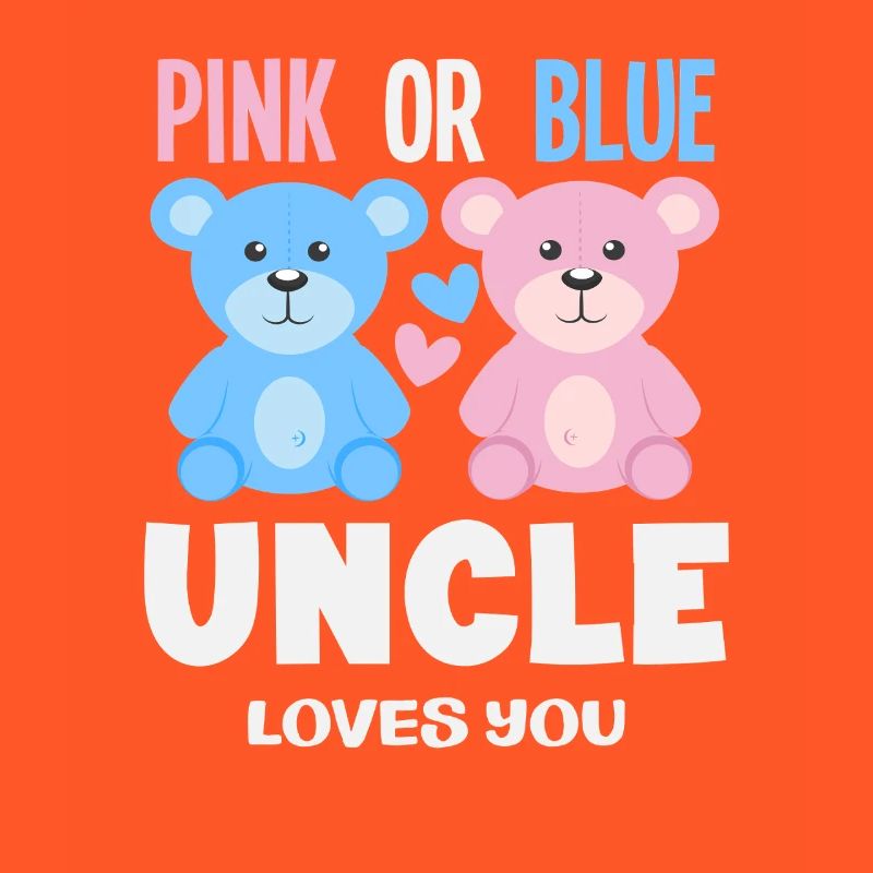 Pink Oder Blau Onkel Liebt Dich