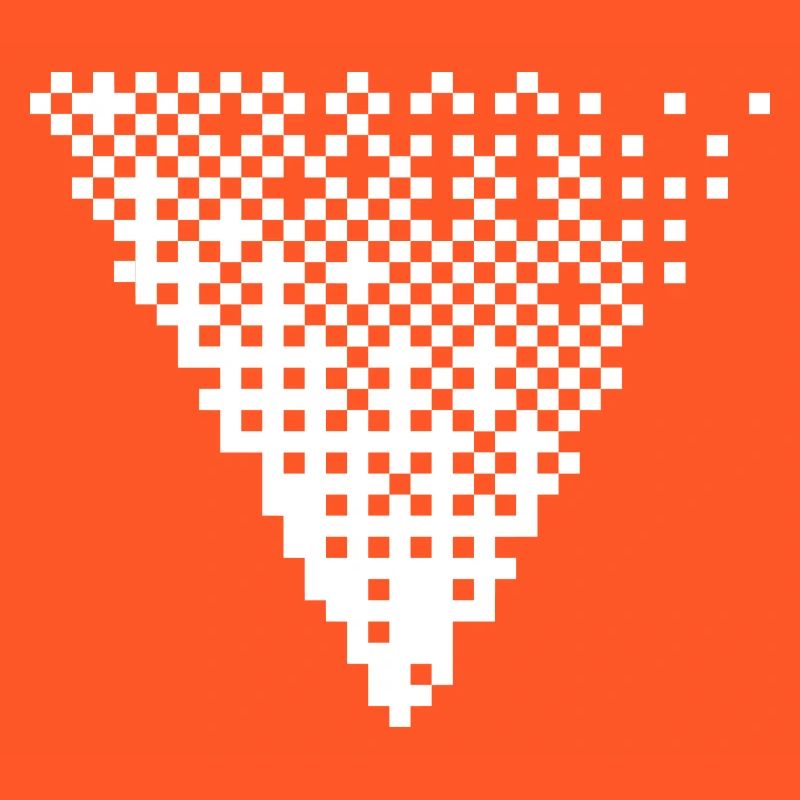 Grille triangulaire de pixels à demi-tons