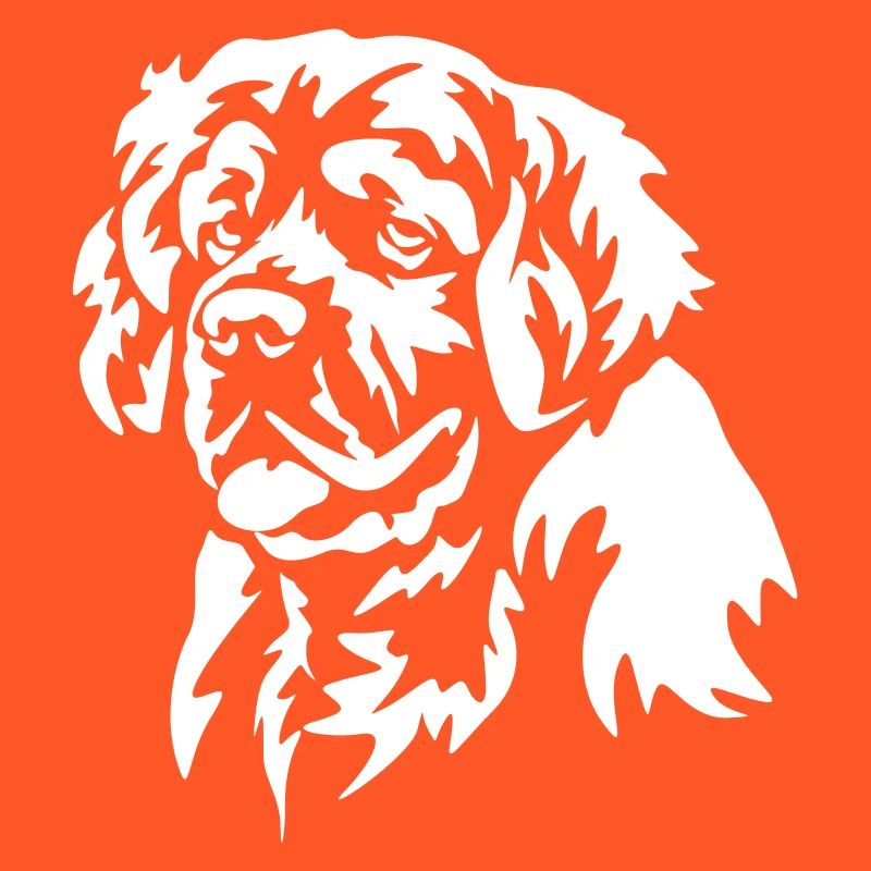 Clumber Spaniel Head "Black Edition"