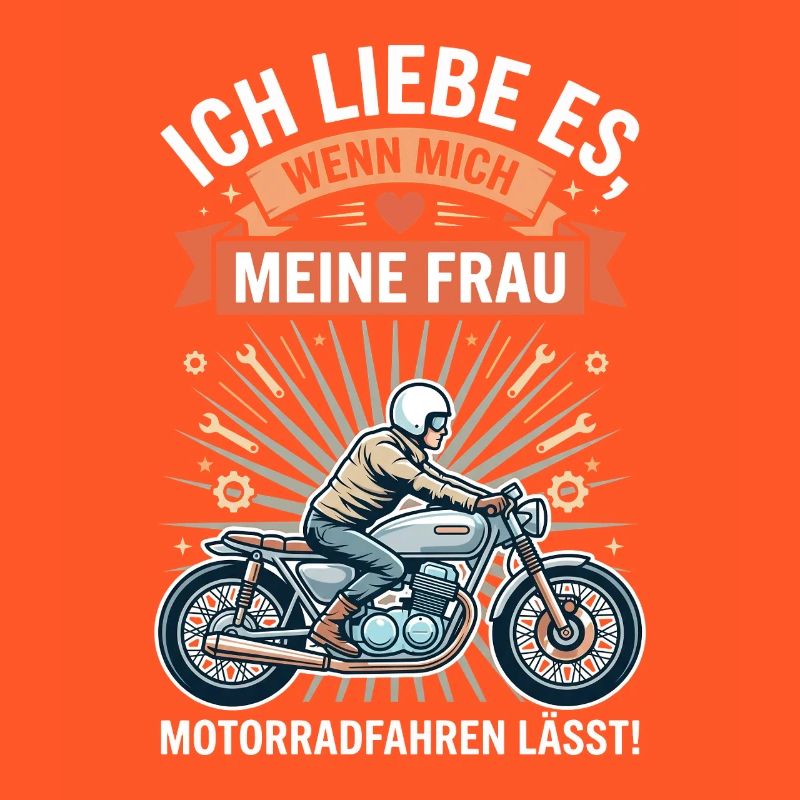 Motorradfahrer Ehemann Lustiger Spruch Biker