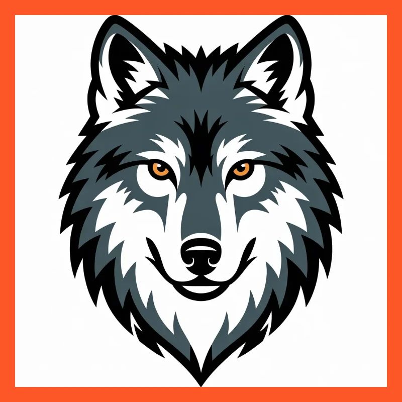 Wolf Graphic Emblem