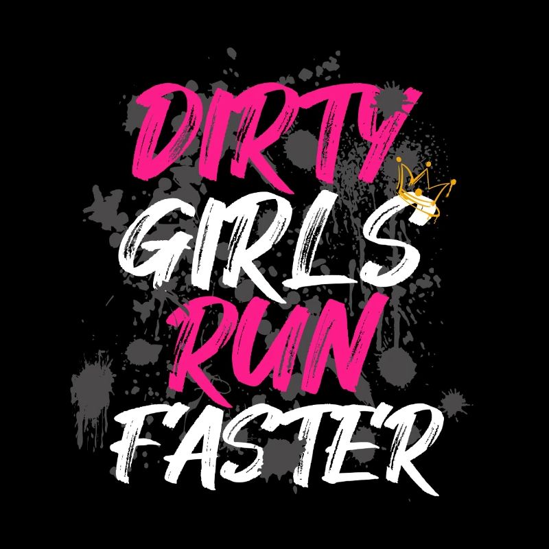 Les filles sale courent plus vite Schlammlauf Course boueuse