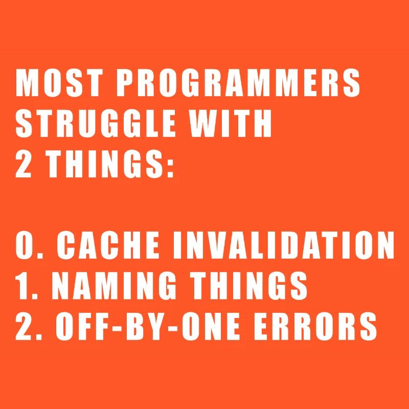 2 choses difficiles dans le programmeur informatique