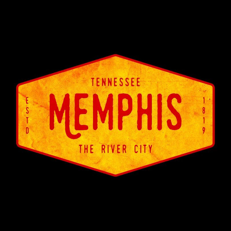Memphis Stil Schild – River City