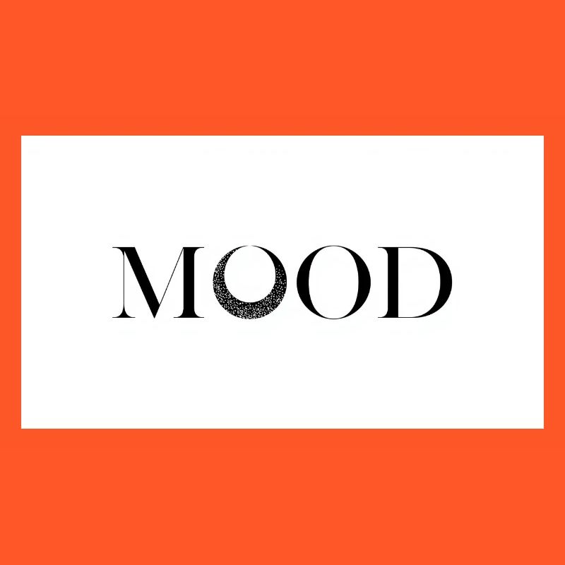 Conception typographique minimale MOOD