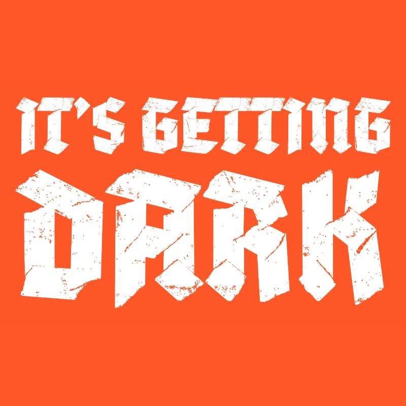 C’est Getting Dark Graffiti design typographique
