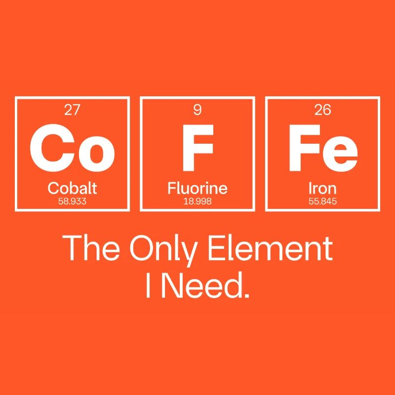 Kaffee ist das einzige Element, das ich brauche