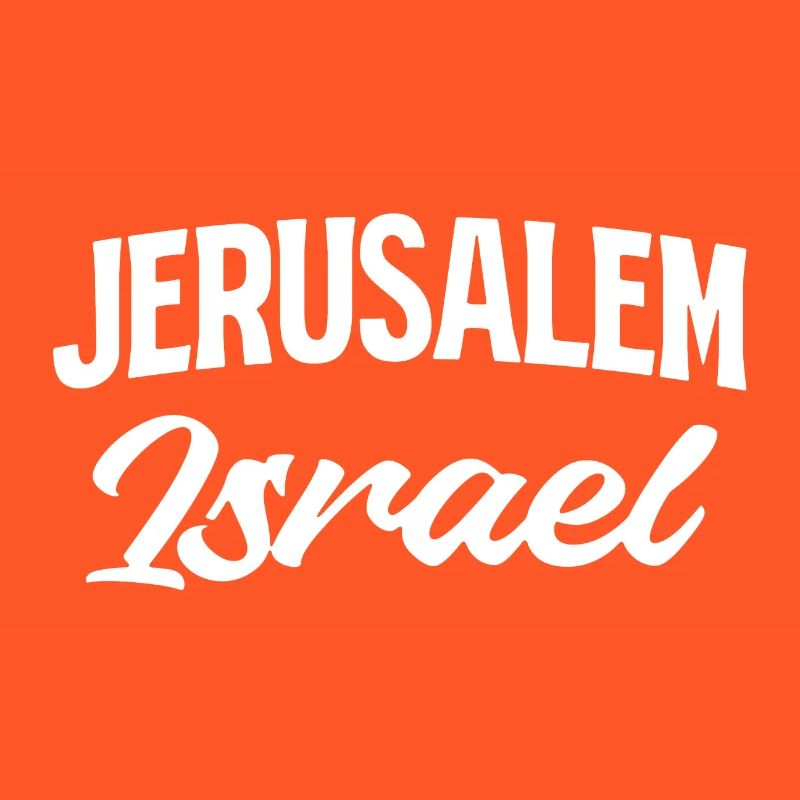 Jerusalem Israel Script Stil