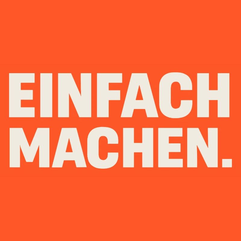 Einfach Machen Großbuchstaben