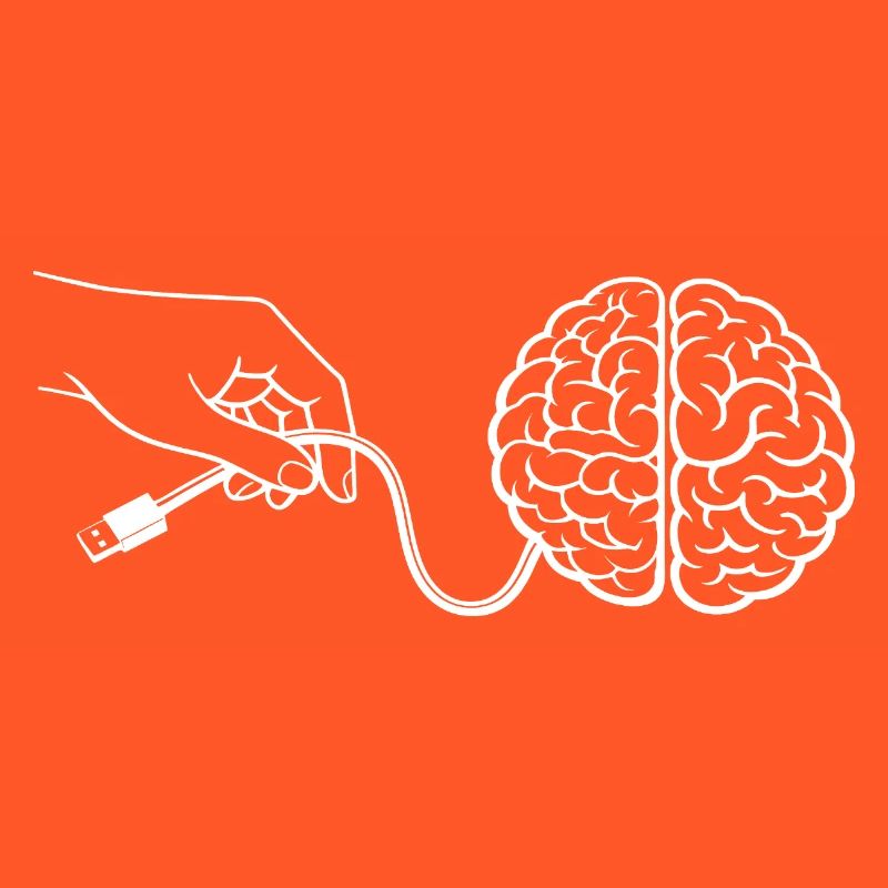 Brain Head Cable Connector Artificial Intelligence
