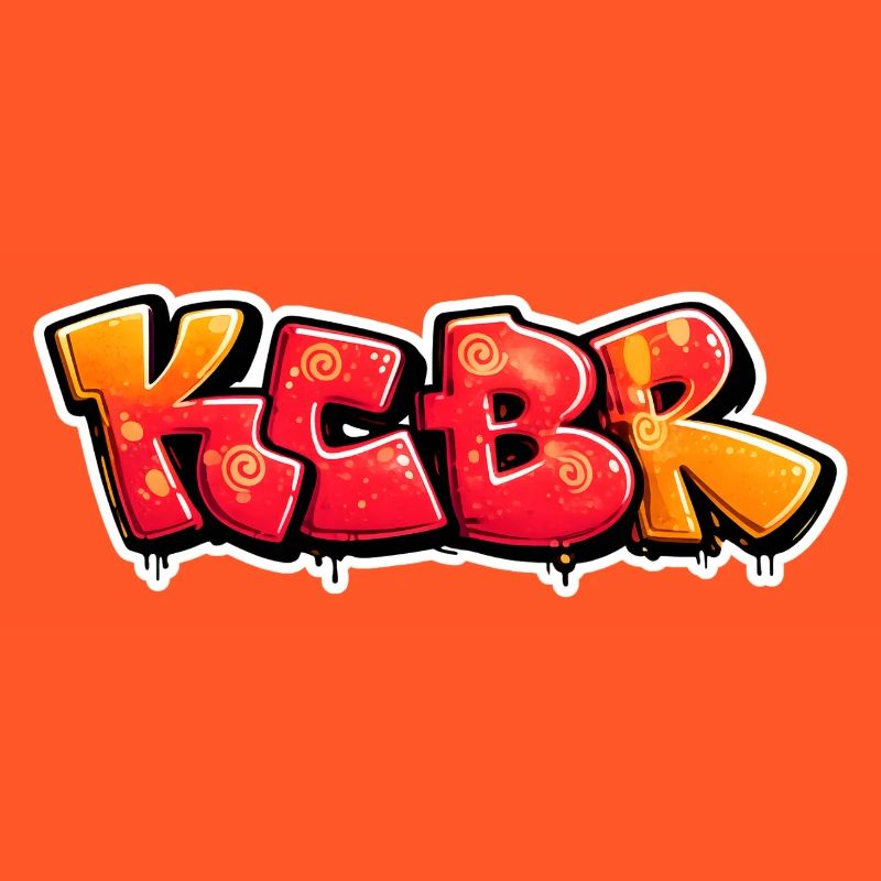 Conception de graffiti Burst KCBR