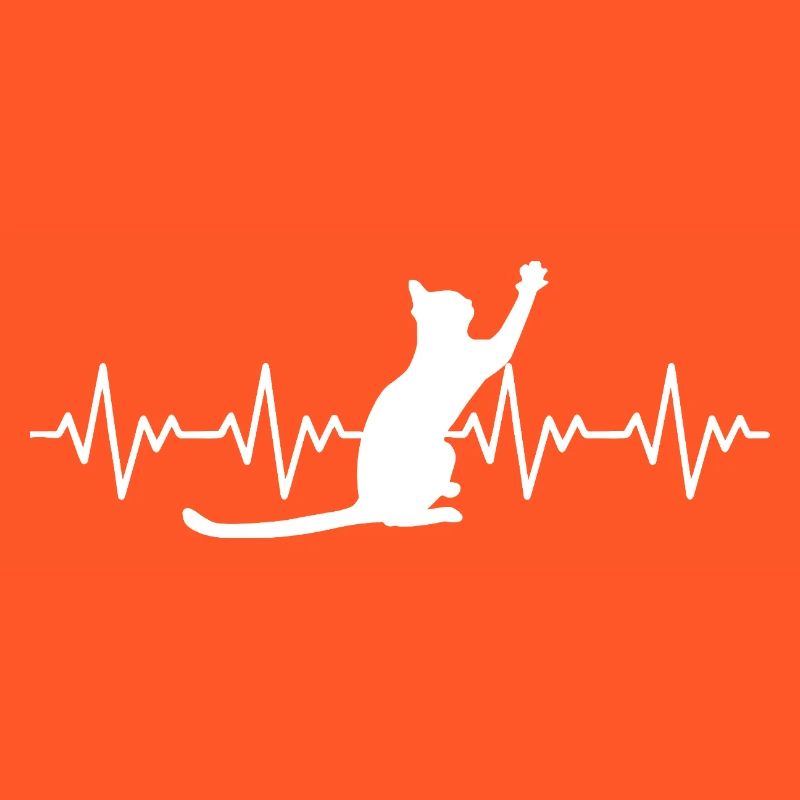 Katze EKG Herzfrequenz Herzschlag