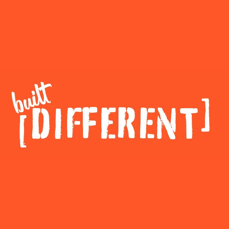 Built Different – Typo Statement Trend Saying