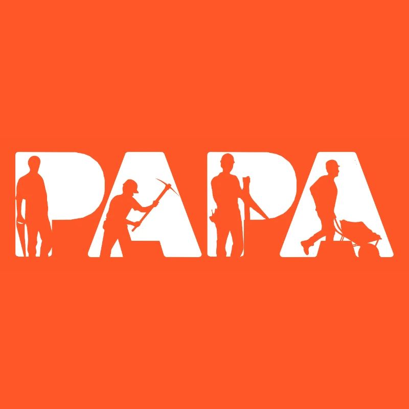 Construction Laborer Papa Proud Builder Dad